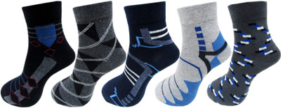 RC. ROYAL CLASS Men Self Design Ankle Length(Pack of 5)