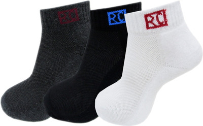 RC. ROYAL CLASS Men Solid Ankle Length(Pack of 3)