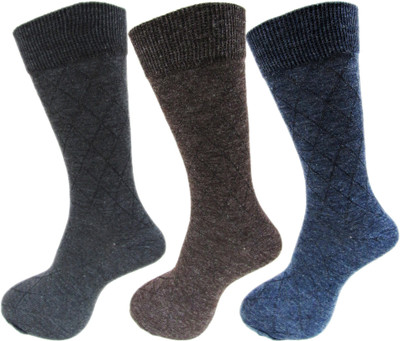 RC. ROYAL CLASS Men Self Design Calf Length(Pack of 3)