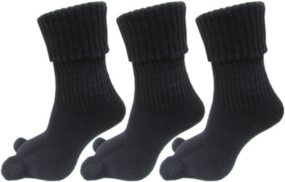 RC. ROYAL CLASS Women Solid Mid-Calf/Crew(Pack of 3)
