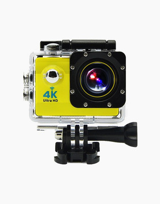 OWO G53R Yellow 4K Ultra HD Waterproof Wifi Sports and Adventure Cameras Sports and Action Camera(Yellow 12 MP)