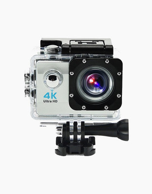 OWO G53R Silver 4K Ultra HD Waterproof Wifi Sports and Adventure Cameras Sports and Action Camera(Silver 12 MP)