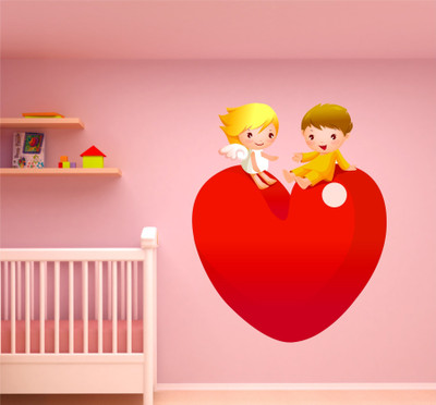BALKRISHNA WALL STICKER 60 cm LOVE THEM Self Adhesive Sticker(Pack of 1)