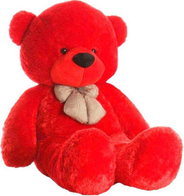 

KHATU SHYAM ENTERPRISES 5 Feet Red Jumbo Stuffed Spongy Hugable Cute Teddy Bear-152.111 - 20 cm(Red)