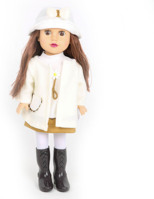 

Baybee Cute Looking Doll For baby Soft Plush Girl Toy | Move Doll for Toddlers & Infant Baby Toys With 18" Inch Baby Doll| Suitable for 3 years olds and up Year Olds Kids ( White ) - 18 inch(White)