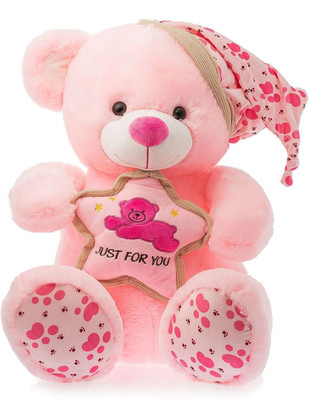 

Dimpy Stuff Bear CapW/Star Pink - 40 cm(Pink)