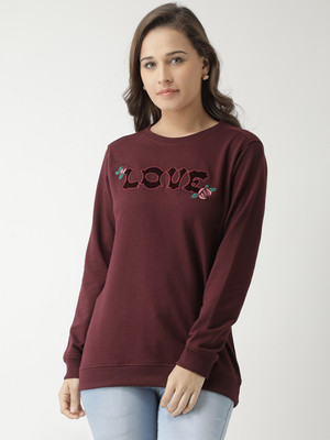 Club York Full Sleeve Applique Women Sweatshirt