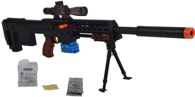 TOYGALAXY Power Crystal MP07 Snipe Bullet Toy Gun Far with laser pointer scope(Multicolor)