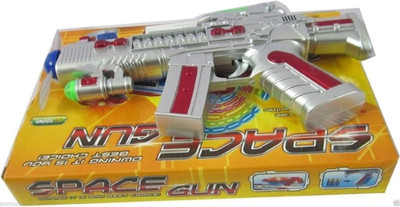 

Royal Collections Space Toy Gun with LED Matrix Flashing Rotating Blades (Multicolor)(Multicolor)