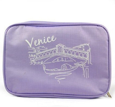 

Kanha Waterproof Cosmetic Venice Makeup Bag for Travelling with Hanging Hook for Men and Women Purple(Purple)