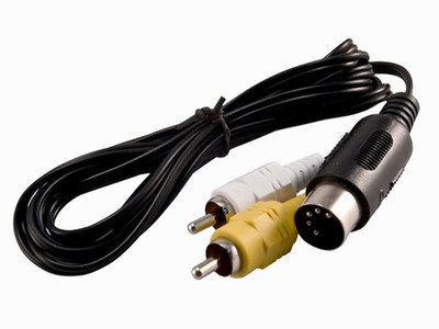 

TCOS Tech TV-out Cable Sega Mega Drive RCA Composite AV Audio Video Cable(Black, For TV)