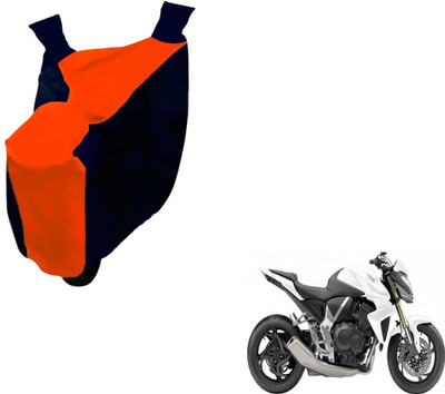 NIKS Two Wheeler Cover for Honda(CB 1000R, Black, Orange)