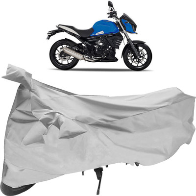SHOOLIN Two Wheeler Cover for Mahindra(Silver)