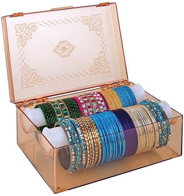 

SND 2 Roll Plastic Bangle Box, Jwellery Box, Vanity Bangle Box Vanity Box(Multicolor)