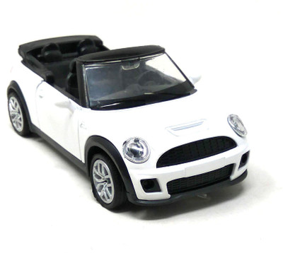 

Akrobo Die-Cast Open Top Metal Sport Car Pull Back with Openable Doors and Light and Music Gift for Kids White(White)
