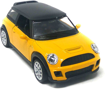 

Akrobo Die-Cast Luxury Metal Sport Car Pull Back with Openable Doors and Light and Music Gift for Kids Yellow(Yellow)
