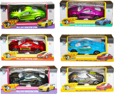 

Akshat ALLOY METAL BODY SET OF 6 CARS FOR KIDS COLOR MAY VERY(Multicolor)
