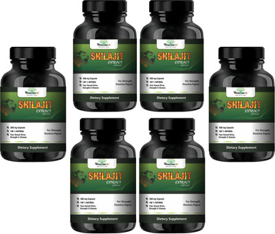 

VEDA MAXX Shilajit for Strength, Stamina,Vigour with 4.5% fulvic acid (Pack of 06)(500 mg)