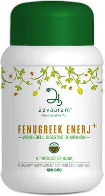 

Aavaaram fenugreek enerj+, Dietary Supplement, 120 Tablets(500 mg)