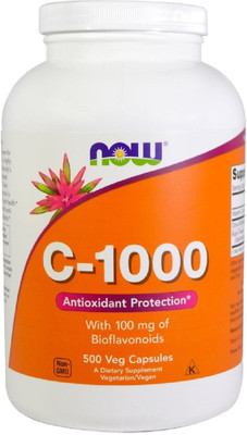 

Now Foods Now Foods, C-1000, With 100 mg of Bioflavonoids, 500 Veg Capsules(500 No)
