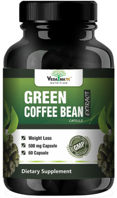 

VEDA MAXX Green Coffee Beans Extract (60 Pure Veg Capsules), 100% Pure & Natural Weight Management & Appetite Suppressant Supplement(500 mg)
