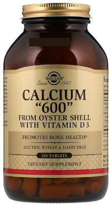 

Solgar Solgar, Calcium "600", from Oyster Shell with Vitamin D3, 240 Tablets(240 No)