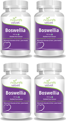 

Natures Velvet Lifecare Boswellia Serrata Pure Extract 500 mg, 60 Veggie Capsules - Pack of 4(500 mg)