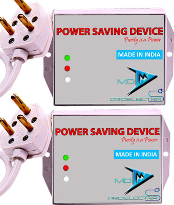 

MD Proelectra MDP08D (2 PCS) - Power Saver - New Updated Electricity Saving Device (Electricity Saver) for Residential and Commercial with 24 Months Warranty - Made in India(White)