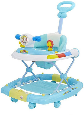 

Baybee Musical Walker & Rocker With Parent Rod(Blue)
