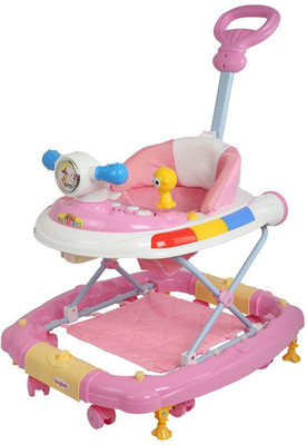

Baybee Musical Walker & Rocker With Parent Rod(Pink)