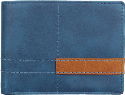 

WAAO Men Blue Artificial Leather Wallet(4 Card Slots)