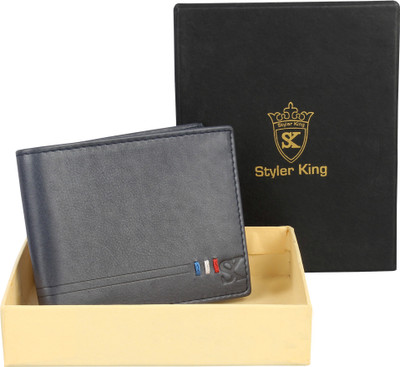 

Styler King Men Tan Genuine Leather Wallet(6 Card Slots)