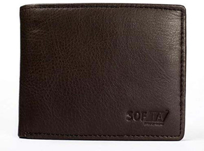 

SOFTA Men Tan Genuine Leather Wallet(4 Card Slots), Dark brown