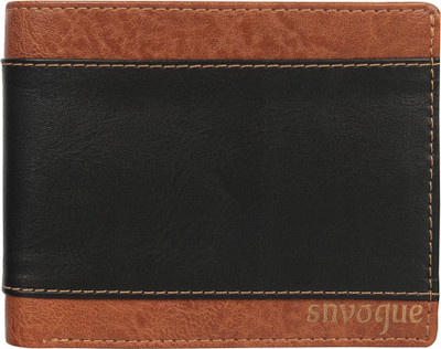 

SNVOGUE Men Casual Black, Brown Artificial Leather Wallet(6 Card Slots)