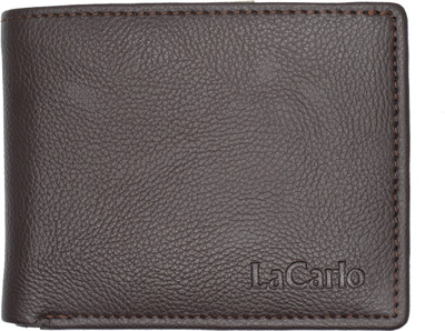 

RT Men Brown Genuine Leather Wallet(6 Card Slots), Dark brown