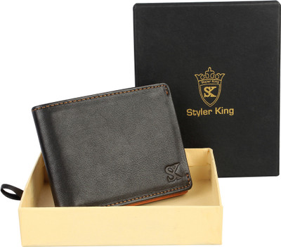 

Styler King Men Black Genuine Leather Wallet(3 Card Slots)
