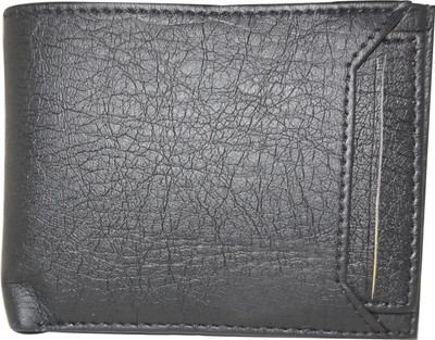 

Element Cart Men Casual, Formal Black Artificial Leather Wallet(4 Card Slots)