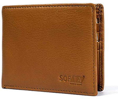 

SOFTA Men Tan Genuine Leather Wallet(4 Card Slots)