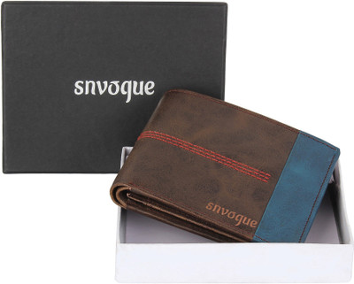 

SNVOGUE Men Casual Brown Genuine Leather Wallet(6 Card Slots)