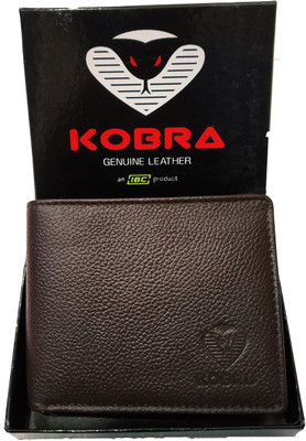 

KOBRA Men Brown Genuine Leather Wallet(13 Card Slots)