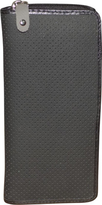 

Style 98 Men Multicolor Genuine Leather Card Holder(15 Card Slots), Black:grey