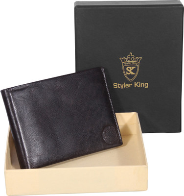 

Styler King Men Black Genuine Leather Wallet(6 Card Slots)