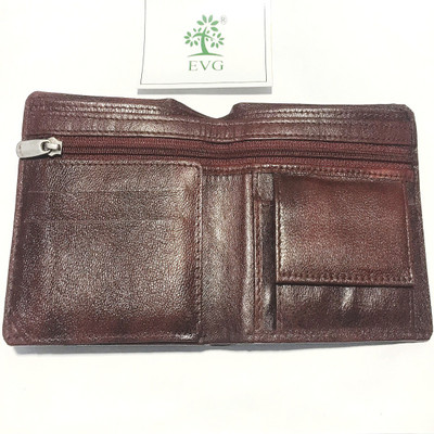 

EVG Boys Brown Genuine Leather Wallet(12 Card Slots)