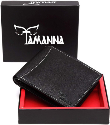 

Tamanna Men Black Genuine Leather Wallet(6 Card Slots)