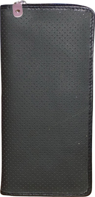 

Style 98 Men Multicolor Genuine Leather Card Holder(15 Card Slots), Black:purple