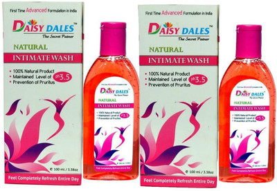 

Daisy Dales 100% Natural PH 3.5 Intimate Wash Intimate Wash(200 ml, Pack of 2)