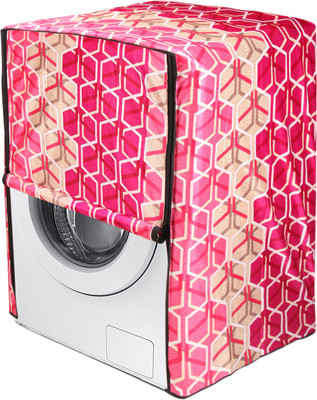 CASA FURNISHING Front Loading Washing Machine  Cover(Width: 60.96 cm, RED)
