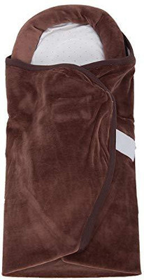 

Baybee Snuggle Po Blanket Bed with Pillow and Bolster Crib Bedding(Fabric, Brown)
