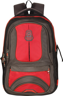 

Hi-Speed Laptop School Backpack With Rain Cover 30 L Backpack(Grey, Red), Redgray