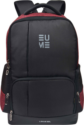 

EUME Lexus 22 Ltr Laptop Backpack for 40 cm Laptop And Nylon Water Resistance Backpack - (Maroon) 22 L Backpack(Maroon)